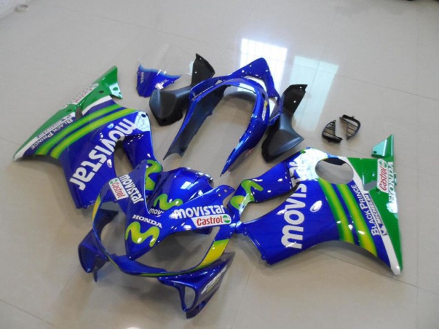 04-07 Blaus Movistar Castrol CBR600 F4i Motorrad Verkleidung 04-07 Blaus Movistar Castrol CBR600 F4i Motorrad Verkleidung