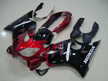 04-07 CUndy Rot Schwarz CBR600 F4i Motorrad Verkleidung