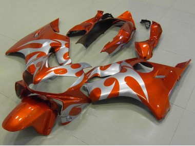 04-07 Orange Silber CBR600 F4i Motorrad Verkleidung