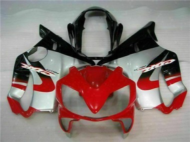 04-07 Rot Silber CBR600 F4i Motorrad Verkleidungen