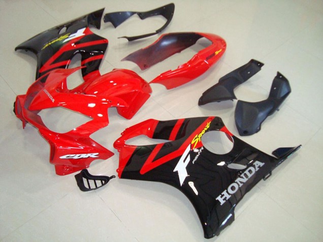 04-07 Schwarz Rot CBR600 F4i Motorrad Verkleidungen 04-07 Schwarz Rot CBR600 F4i Motorrad Verkleidungen