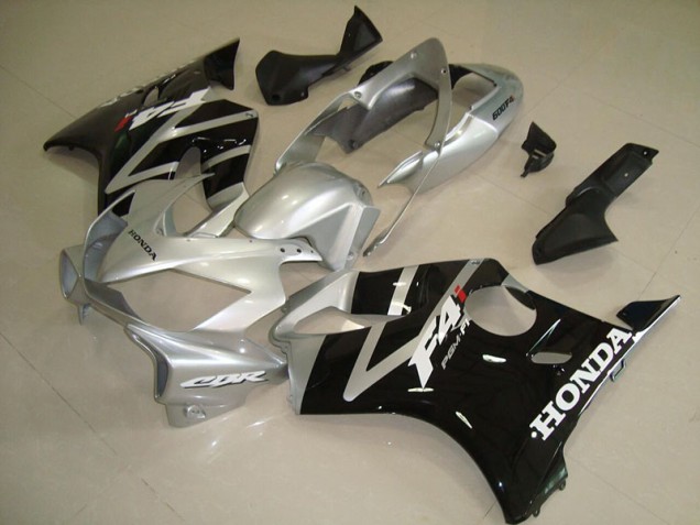 04-07 Schwarz Silber CBR600 F4i Motorrad Verkleidungen
