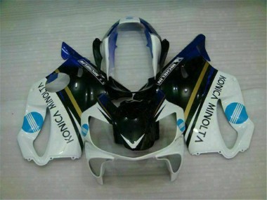 04-07 Weiß Schwarz CBR600 F4i Motorrad Verkleidungen