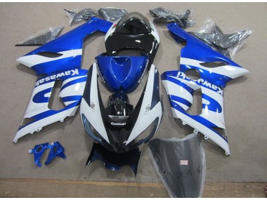 05-06 Blau Weiß ZX6R Motorrad Verkleidungen