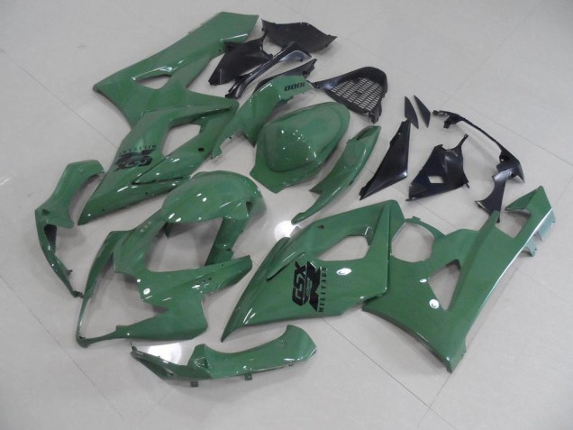 05-06 Glänzendes Armee grün GSXR 1000 Motorrad Verkleidung