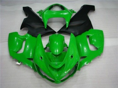 05-06 Grün Matt schwarz ZX6R Motorrad Verkleidung