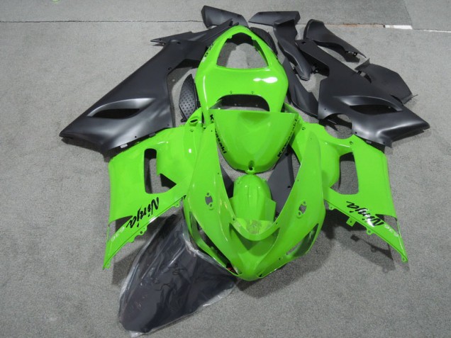 05-06 Grün Schwarzer Ninja 636 ZX6R Motorrad Verkleidung