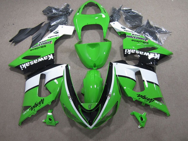 05-06 Grün Weiß Schwarz Ninja 636 ZX6R Motorrad Verkleidung