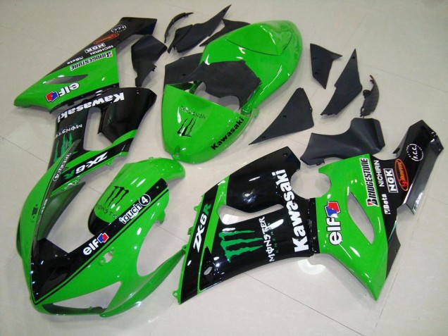 05-06 Grünes Monster ZX6R Motorrad Verkleidung 05-06 Grünes Monster ZX6R Motorrad Verkleidung