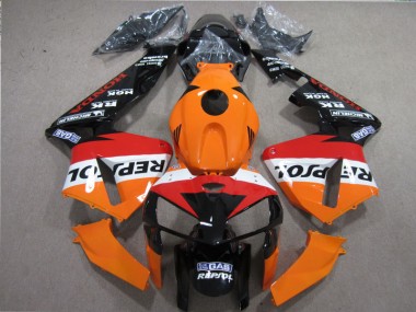 05-06 Orange Rot Schwarz Repsol CBR600RR Motorrad Verkleidung