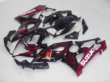 05-06 Rot Flamme GSXR 1000 Motorrad Verkleidung