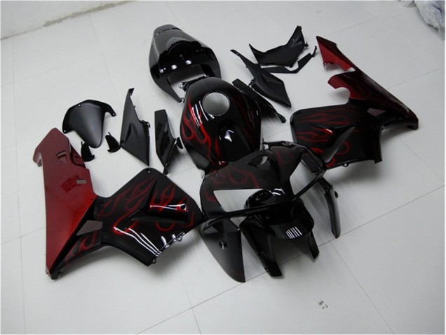 05-06 Rot Flamme Schwarz CBR600RR Motorrad Verkleidung