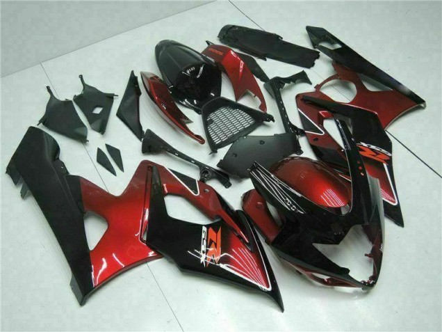 05-06 Rot Schwarz GSXR 1000 Motorrad Verkleidung Komplett Sets 05-06 Rot Schwarz GSXR 1000 Motorrad Verkleidung Komplett Sets