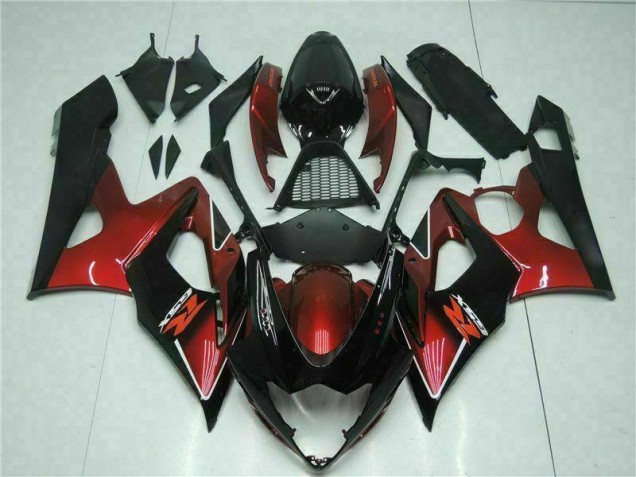 05-06 Rot Schwarz GSXR 1000 Motorrad Verkleidung Komplett Sets 05-06 Rot Schwarz GSXR 1000 Motorrad Verkleidung Komplett Sets