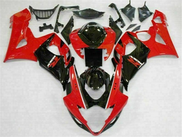 05-06 Rot Schwarz GSXR 1000 Motorrad Verkleidung 05-06 Rot Schwarz GSXR 1000 Motorrad Verkleidung