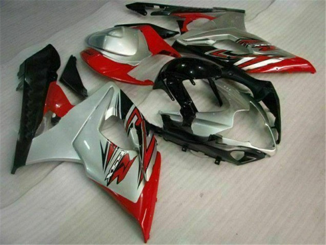 05-06 Rot Weiß GSXR 1000 Motorrad Vollverkleidung 05-06 Rot Weiß GSXR 1000 Motorrad Vollverkleidung