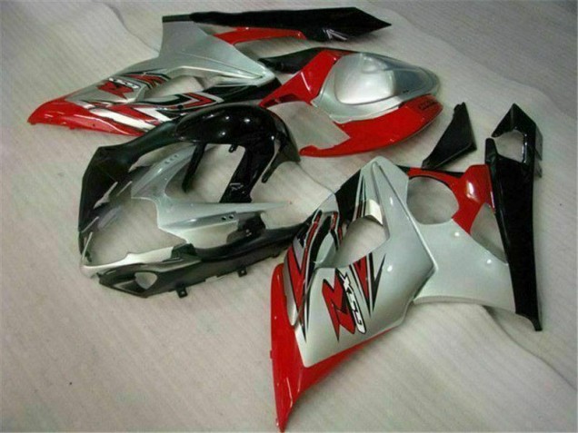 05-06 Rot Weiß GSXR 1000 Motorrad Vollverkleidung 05-06 Rot Weiß GSXR 1000 Motorrad Vollverkleidung