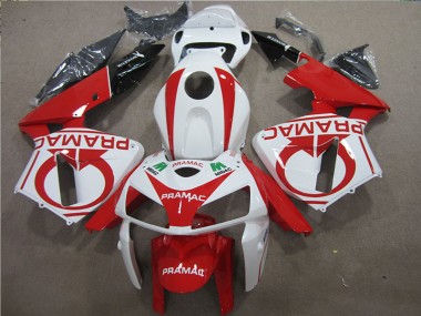 05-06 Rot Weiß PRAMAC CBR600RR Motorrad Verkleidung