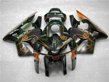 05-06 Schwarz Orange BACARDI CBR600RR Motorrad Verkleidung