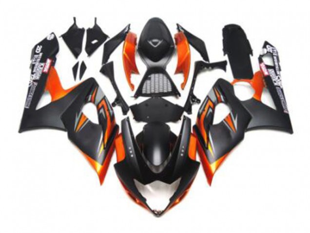 05-06 Schwarz Orange GSXR 1000 Motorrad Verkleidung 05-06 Schwarz Orange GSXR 1000 Motorrad Verkleidung
