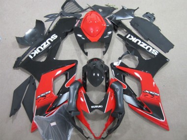 05-06 Schwarz Rot GSXR 1000 Motorrad Verkleidung