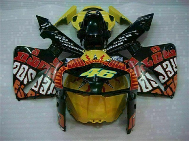 05-06 Schwarz Rot Gelb 46 CBR600RR Motorrad Verkleidung 05-06 Schwarz Rot Gelb 46 CBR600RR Motorrad Verkleidung