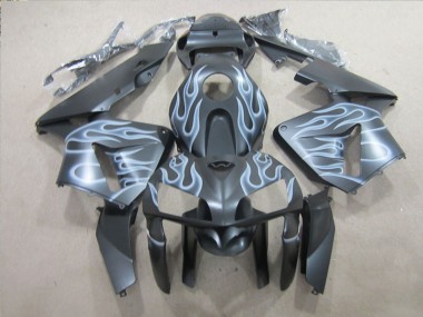 05-06 Schwarz Silber Flamme CBR600RR Motorrad Verkleidung