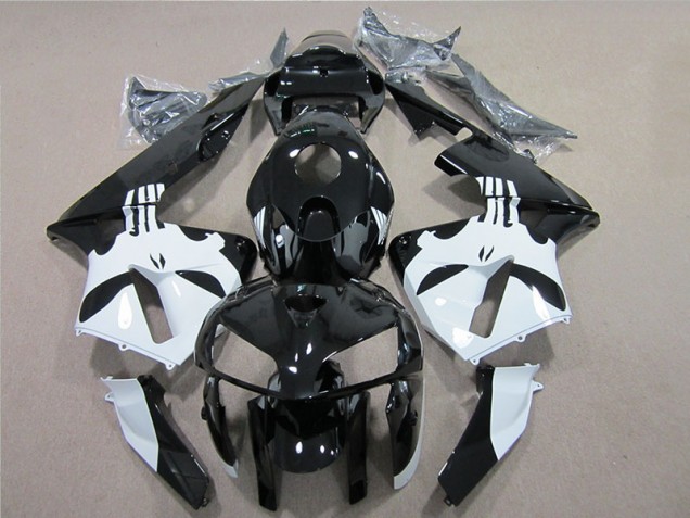 05-06 Schwarz Weiß CBR600RR Motorrad Verkleidungen 05-06 Schwarz Weiß CBR600RR Motorrad Verkleidungen