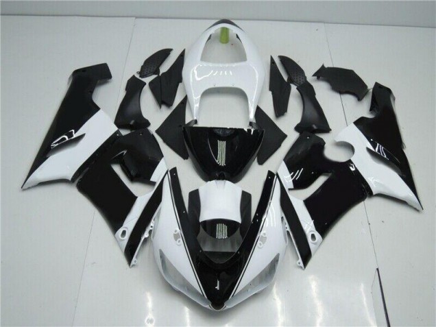 05-06 Schwarz Weiß ZX6R Motorrad Verkleidung 05-06 Schwarz Weiß ZX6R Motorrad Verkleidung