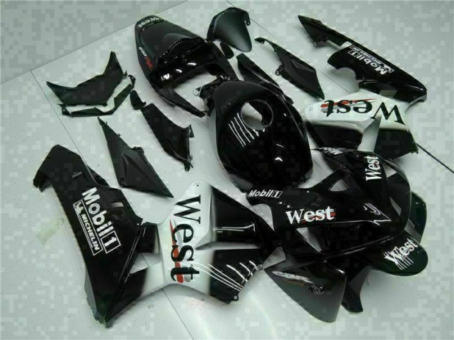 05-06 Schwarz West CBR600RR Motorrad Verkleidung
