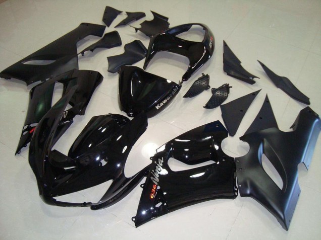 05-06 Schwarz ZX6R Motorrad Vollverkleidung