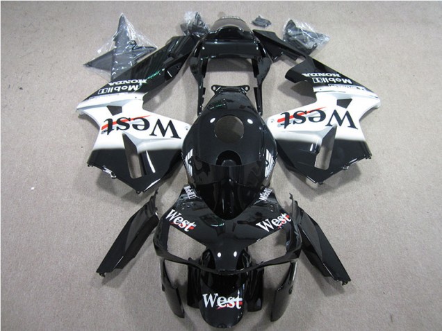 05-06 Schwarz weißes Westmuster CBR600RR Motorrad Verkleidung 05-06 Schwarz weißes Westmuster CBR600RR Motorrad Verkleidung