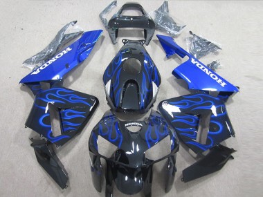 05-06 Schwarze Blau Flamme CBR600RR Motorrad Verkleidung
