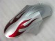 05-06 Silber Rot Flammen ZX6R Motorrad Verkleidung 05-06 Silber Rot Flammen ZX6R Motorrad Verkleidung