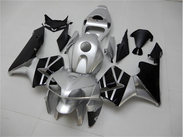 05-06 Silber Schwarz CBR600RR Motorrad Verkleidung 05-06 Silber Schwarz CBR600RR Motorrad Verkleidung