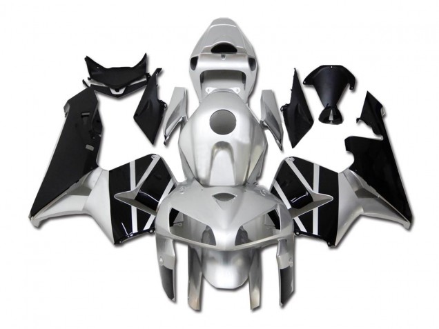 05-06 Silber Schwarz CBR600RR Motorrad Verkleidung 05-06 Silber Schwarz CBR600RR Motorrad Verkleidung