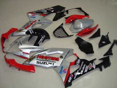 05-06 Silber Und Rot GSXR 1000 Motorrad Verkleidung