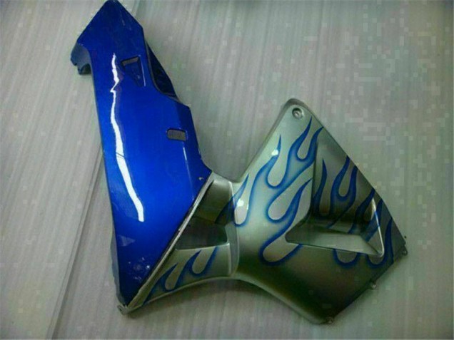05-06 Weiß Blau Flamme CBR600RR Motorrad Verkleidung
