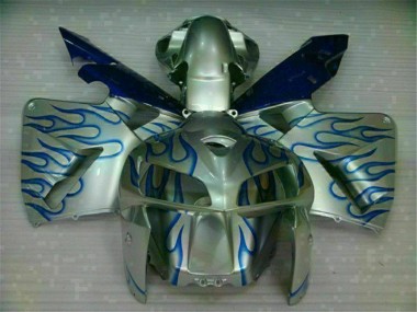 05-06 Weiß Blau Flamme CBR600RR Motorrad Verkleidung