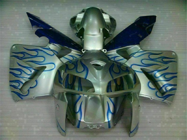 05-06 Weiß Blau Flamme CBR600RR Motorrad Verkleidung
