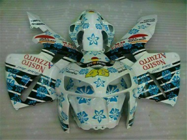 05-06 Weiß Blau Nastro Azzurro 46 CBR600RR Motorrad Verkleidungen