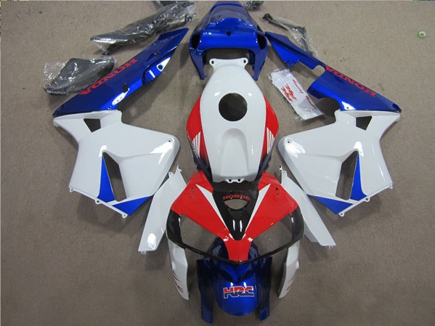 05-06 Weiß Blau Rot HRC CBR600RR Motorrad Verkleidungen 05-06 Weiß Blau Rot HRC CBR600RR Motorrad Verkleidungen
