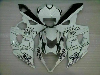 05-06 Weiß GSXR 1000 Motorrad Vollverkleidung
