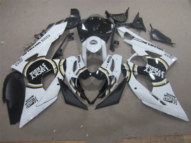 05-06 Weiß Lucky Strike Schwarz Motul GSXR 1000 Motorrad Verkleidung