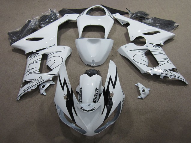 05-06 Weiß Ninja 636 ZX6R Motorrad Verkleidung 05-06 Weiß Ninja 636 ZX6R Motorrad Verkleidung