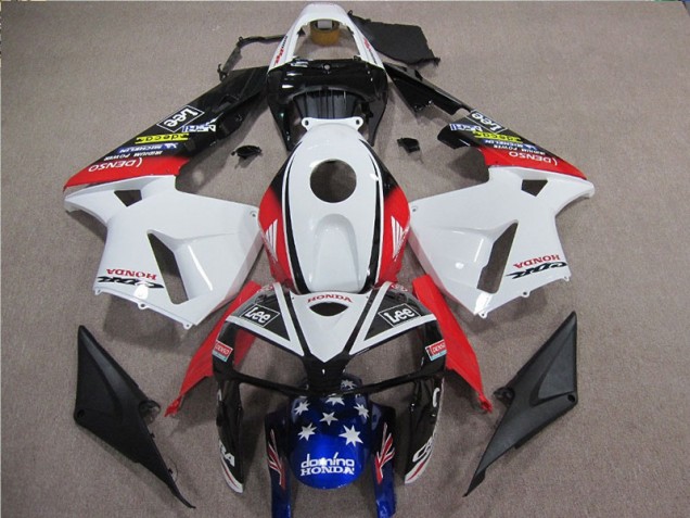 05-06 Weiß Rot Blau Lee CBR600RR Motorrad Verkleidung