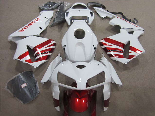 05-06 Weiß Rot CBR600RR Motorrad Verkleidung