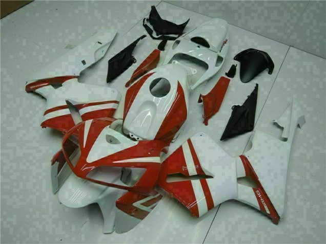 05-06 Weiß Rot CBR600RR Motorrad Verkleidungen