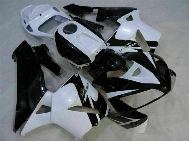 05-06 Weiß Schwarz CBR600RR Motorrad Vollverkleidung