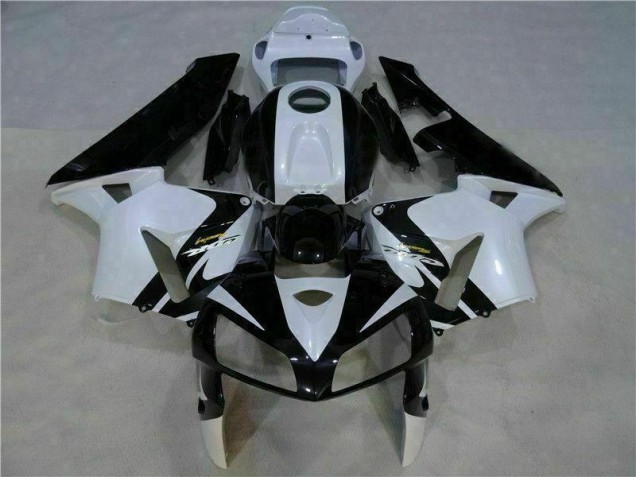 05-06 Weiß Schwarz CBR600RR Motorrad Vollverkleidung